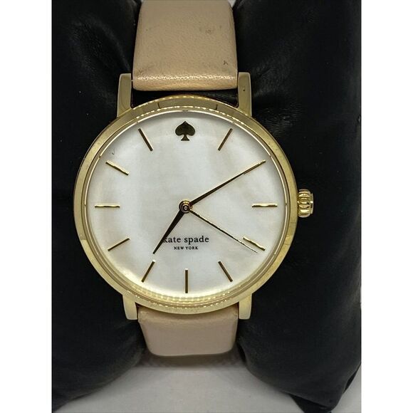 Kate Spade New York Metro 0073 Women Beige Leather Analog Dial Wrist Watch MP627 main image 9